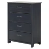 Clearance 4-Drawer Chest - Ulysses Blueberry Storage Furniture