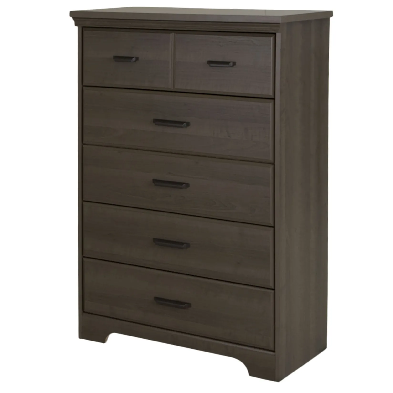 Outlet 5-Drawer Chest - Versa Gray Maple Storage Furniture