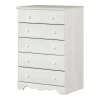 Storage Furniture>South Shore 5-drawer chest Summer Breeze - White Pine