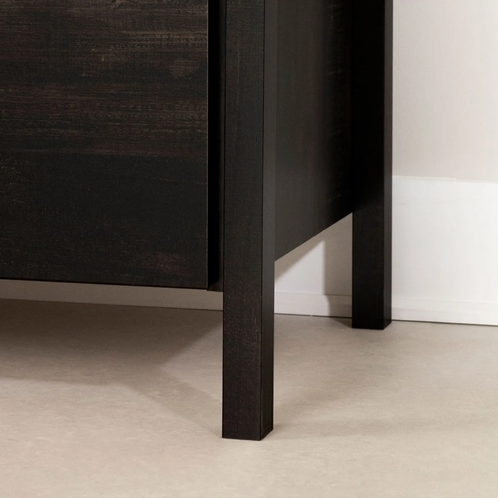 Storage Furniture>South Shore 6-Drawer Double Dresser - Gravity Rubbed Black