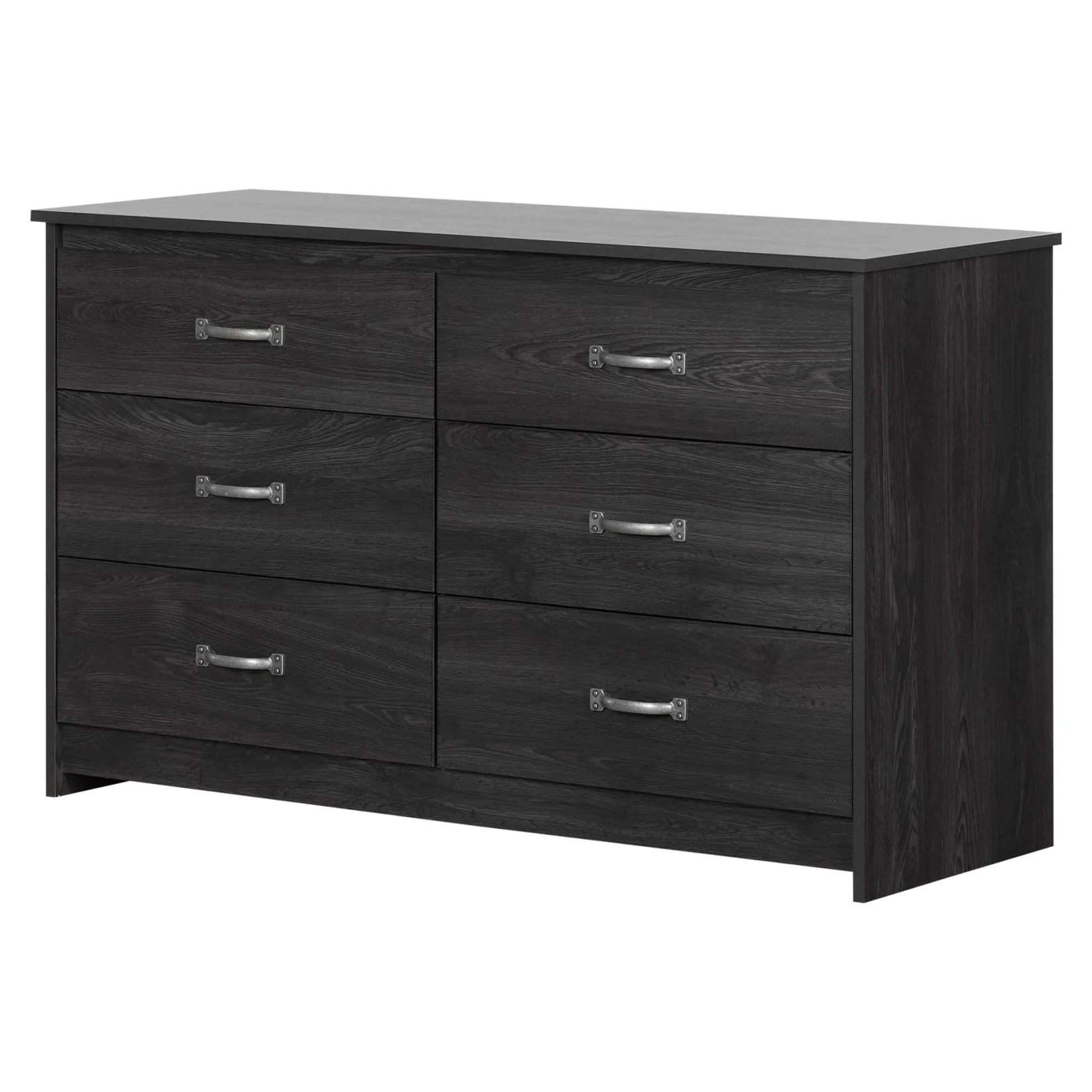 Storage Furniture>South Shore 6-Drawer Double Dresser - Tassio Gray Oak