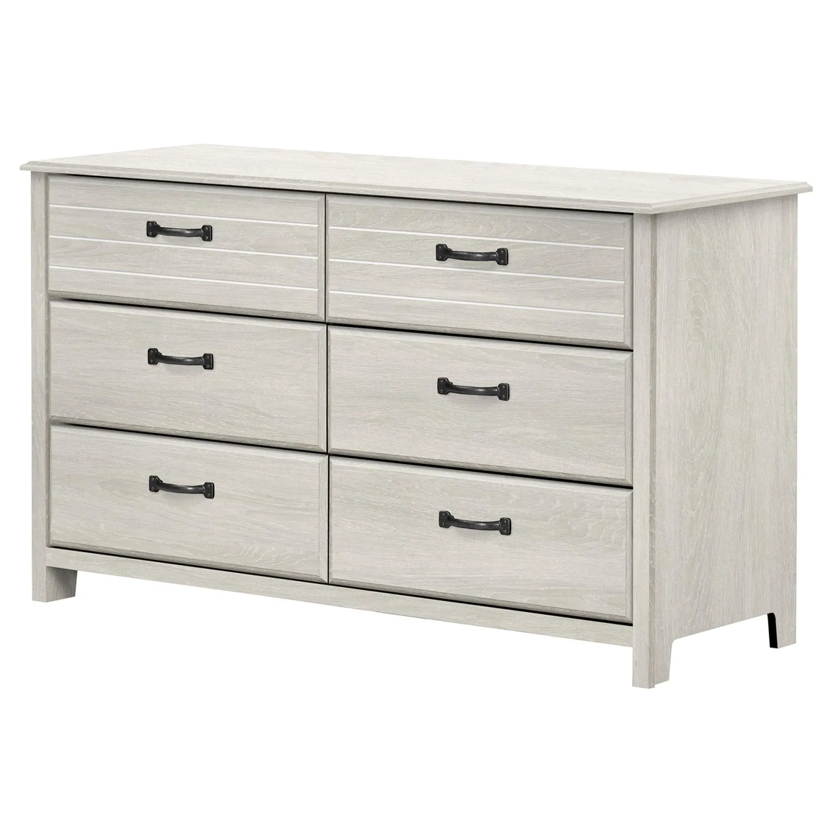 Hot 6-Drawer Double Dresser - Ulysses Winter Oak Storage Furniture