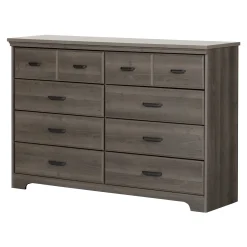 Storage Furniture>South Shore 8-Drawer Double Dresser - Versa Gray Maple