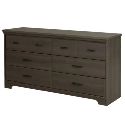 Storage Furniture>South Shore 6-Drawer Double Dresser - Versa Gray Maple