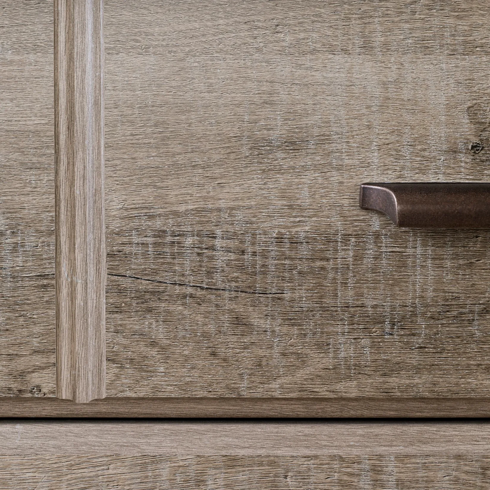 Sale 8-Drawer Double Dresser - Versa Weathered Oak Storage Furniture