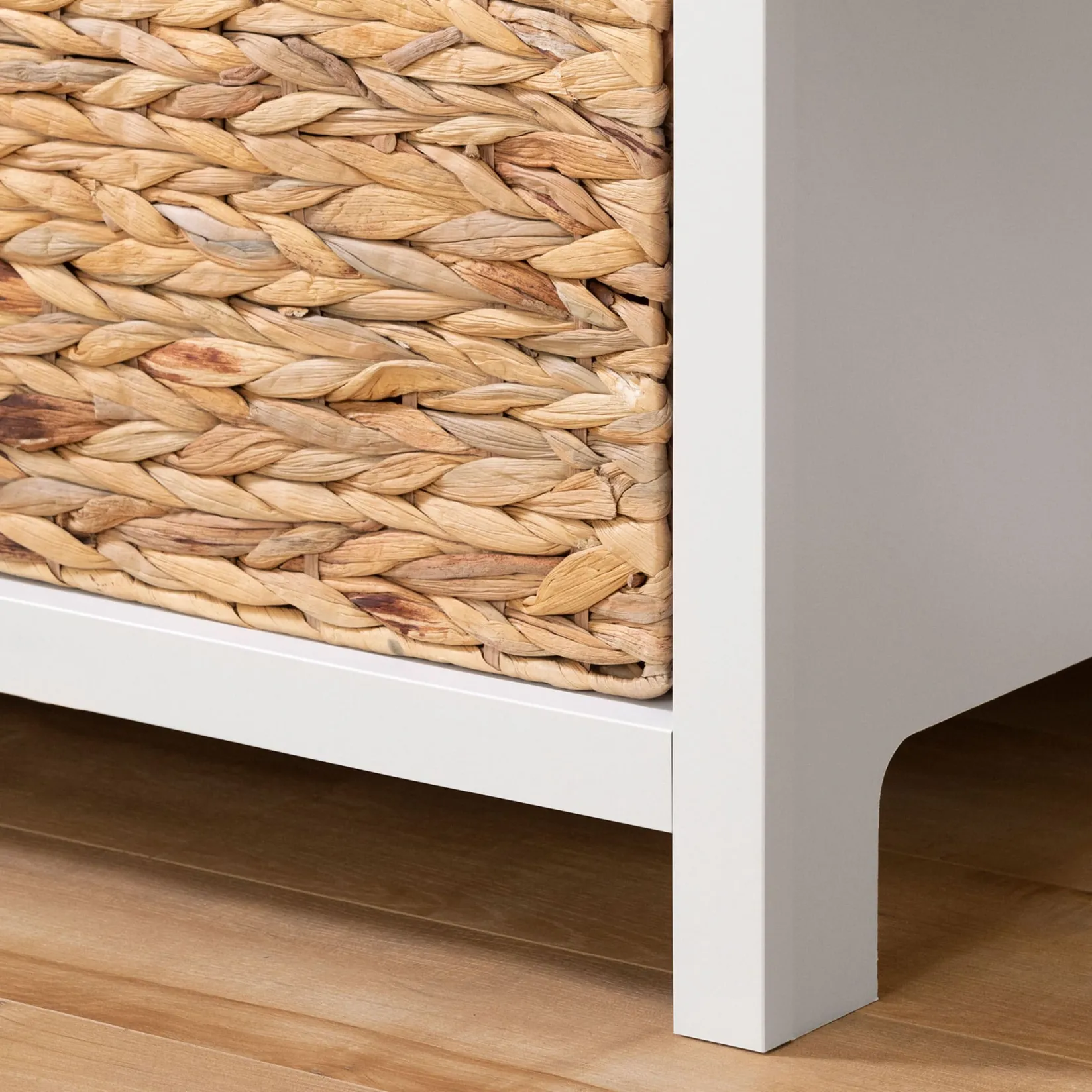 Storage Furniture>South Shore 3-Drawer Dresser with Baskets - Balka Pure White