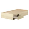 Twin, Full & Queen Beds>South Shore 3-Drawer Mates Bed - August Bleached Oak