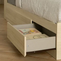 Hot 3-Drawer Mates Bed - Noah Bleached Oak Twin, Full & Queen Beds