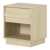 Nightstands>South Shore 1-Drawer Nightstand - August Bleached Oak