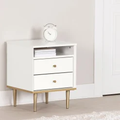 Hot 2-Drawer Nightstand - Dylane Pure White Nightstands
