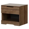 Outlet 1-Drawer Nightstand - Holland Natural Walnut Nightstands