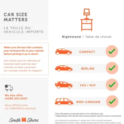 Clearance 2-Drawer Nightstand - Hype Winter Oak Nightstands