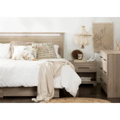 Online 1-Drawer Nightstand - Primo Rustic Oak Nightstands