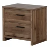 Hot 2-Drawer Nightstand - Tao Natural Walnut Nightstands