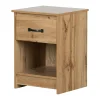 Discount 1-Drawer Nightstand - Tassio Nordik Oak Nightstands
