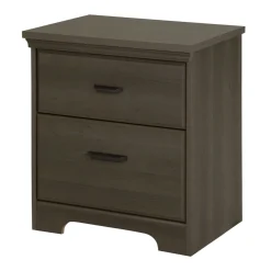 Nightstands>South Shore 2-Drawer Nightstand - Versa Gray Maple