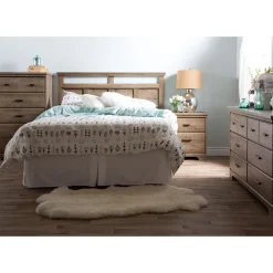 Clearance 2-Drawer Nightstand - Versa Weathered Oak Nightstands