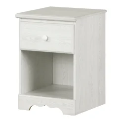Nightstands>South Shore 1-Drawer Nightstand Summer Breeze - White Pine