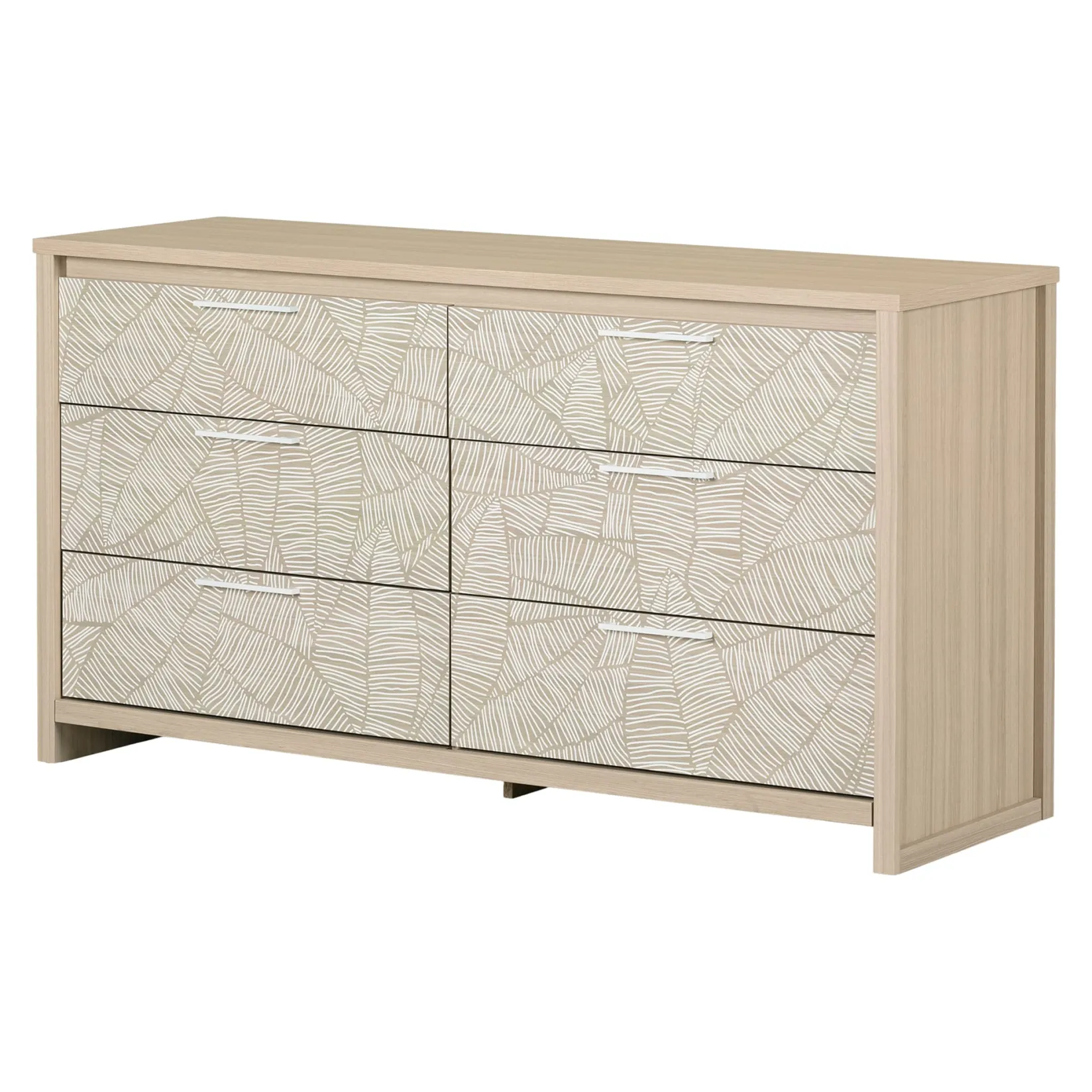 Sale 6-Drawers Dresser - - Munich Soft Elm and White Storage Furniture