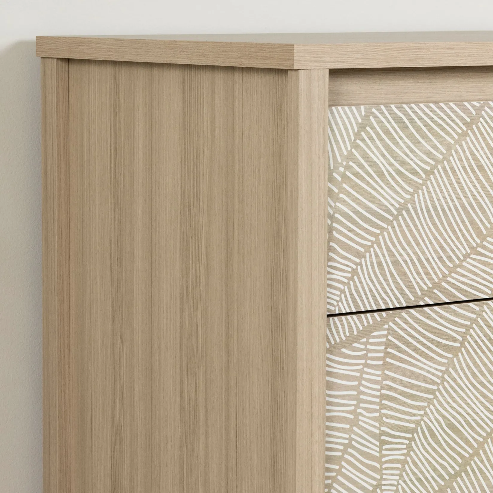 Sale 6-Drawers Dresser - - Munich Soft Elm and White Storage Furniture