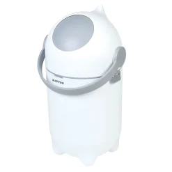 Diaper Pails>Nattou Dropy Diaper Pail - White Grey