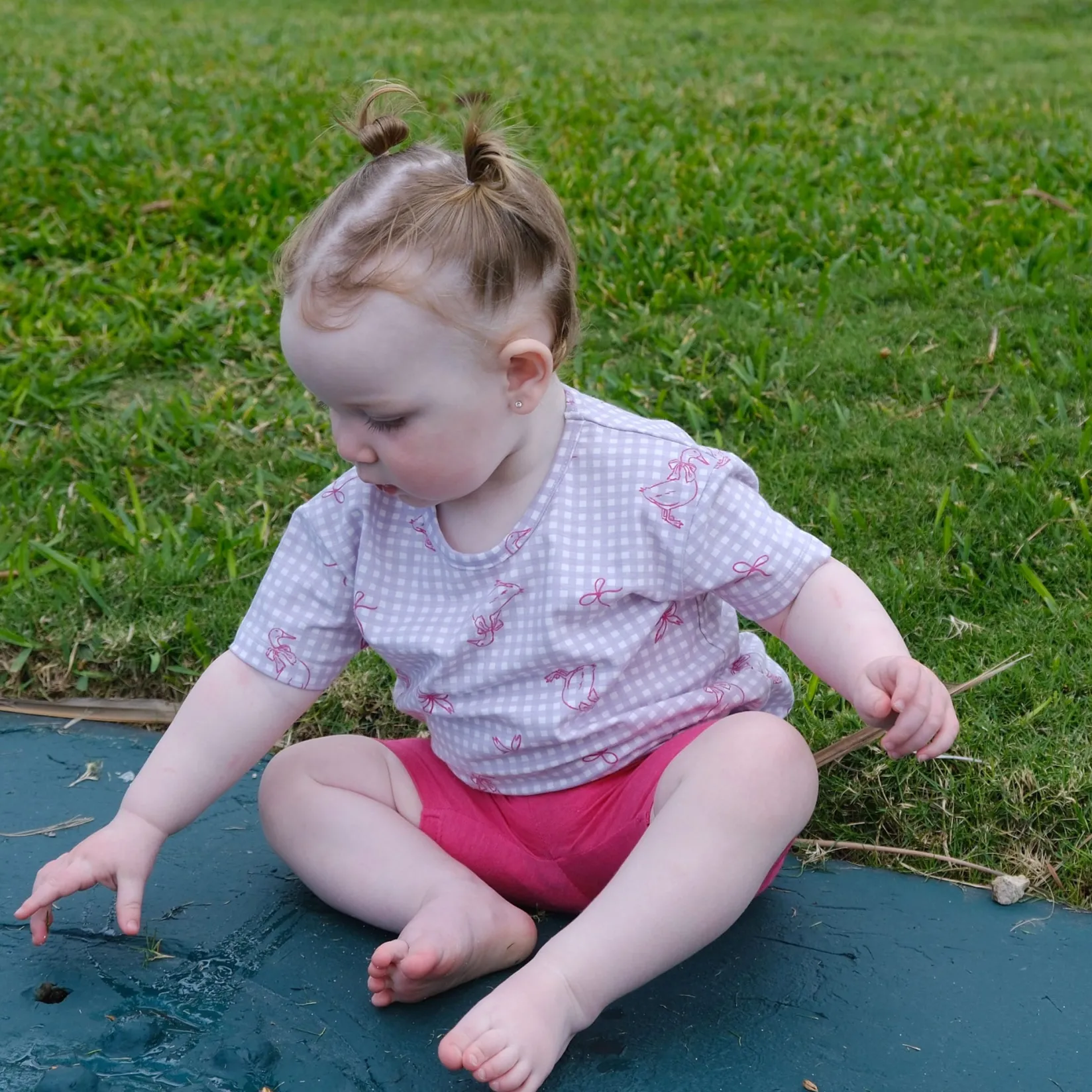 New Duck Vichy T-shirt 2-8y Kids Tops