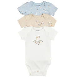Bodysuits>Petit Lem Ducks 3 Pieces Bodysuit Set 0-12m Ivory