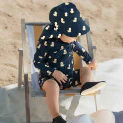 Hats And Caps|Hats & Caps>Petit Lem Ducks Hat 0-24m Navy