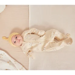 Pajamas|Pajamas>Petit Lem Ducks Print Pajamas 0-12m Beige