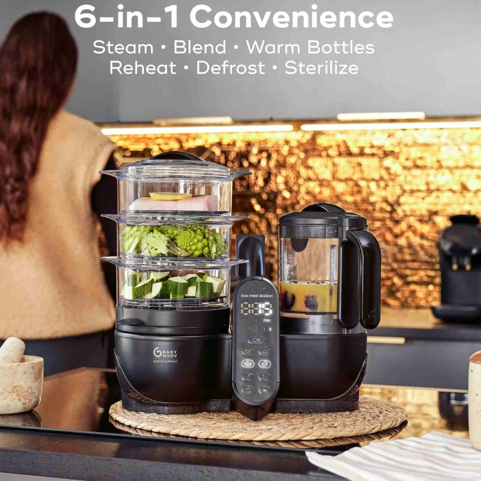 Cleaning & Food Preparation|Food Preparation>Babymoov Duo Meal Station Xl - Black