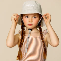 Hats And Caps|Hats & Caps>Caribou Ecru Bucket Hat 2-12y Ivory