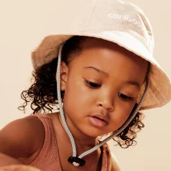Hats & Caps|Hats And Caps>Caribou Ecru Bucket Hat 4-18y Ivory