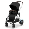 eGazelle S Electronic Assist Stroller - Silver Frame with Moon Black Seat Kids Strollers|Strollers & Trailers