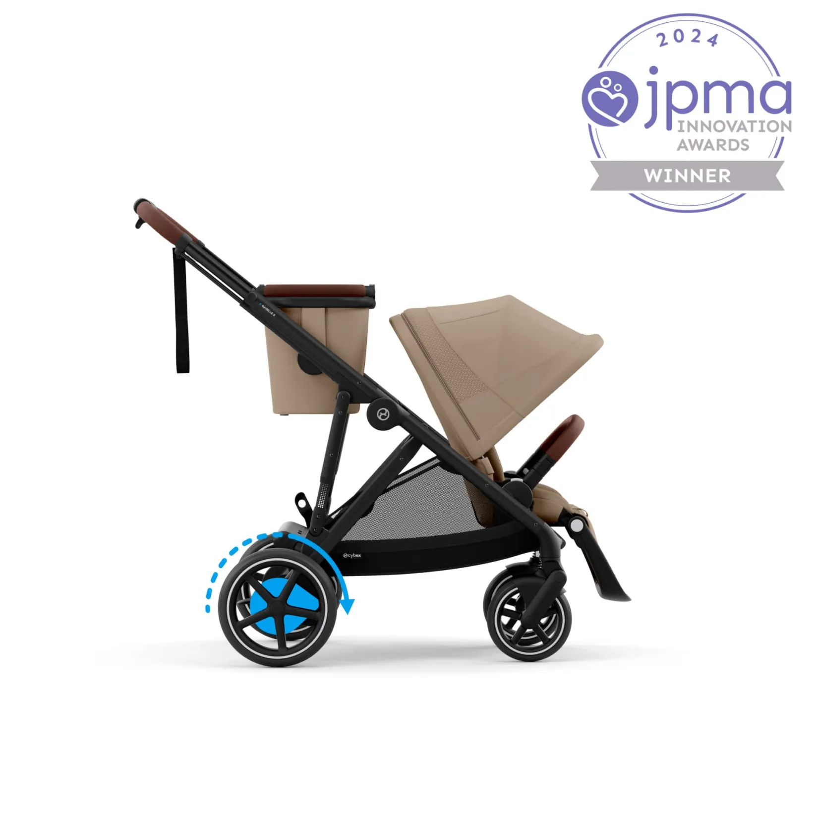 Strollers|Strollers & Trailers>Cybex eGazelle S Electronic Assist Stroller - Black / Almond