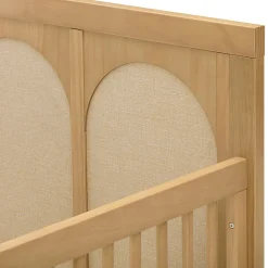 Eloise 4-in-1 Convertible Crib - Honey & Performance Sand Eco-Weave Cribs & Mattresses|Cribs & Mattresses