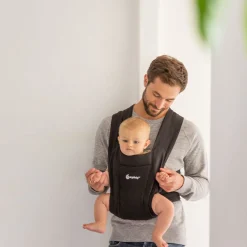 Online Embrace Cozy Newborn Carrier - Pure Black Outdoors & Travel|Baby Carriers