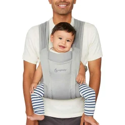 Online Embrace Mesh Newborn Carrier - Soft Grey Outdoors & Travel|Baby Carriers