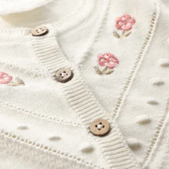 Online Embroidered Knit Cardigan 6-24 Fleeces And Sweatshirts|Tops