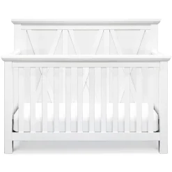 Clearance Emory Farmhouse 4-in-1 Convertible Crib - Linen White Cribs & Mattresses|Cribs & Mattresses