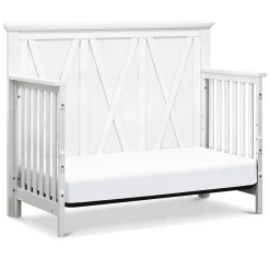 Clearance Emory Farmhouse 4-in-1 Convertible Crib - Linen White Cribs & Mattresses|Cribs & Mattresses