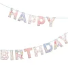 Hot English Garden Birthday Garland Party Supplies