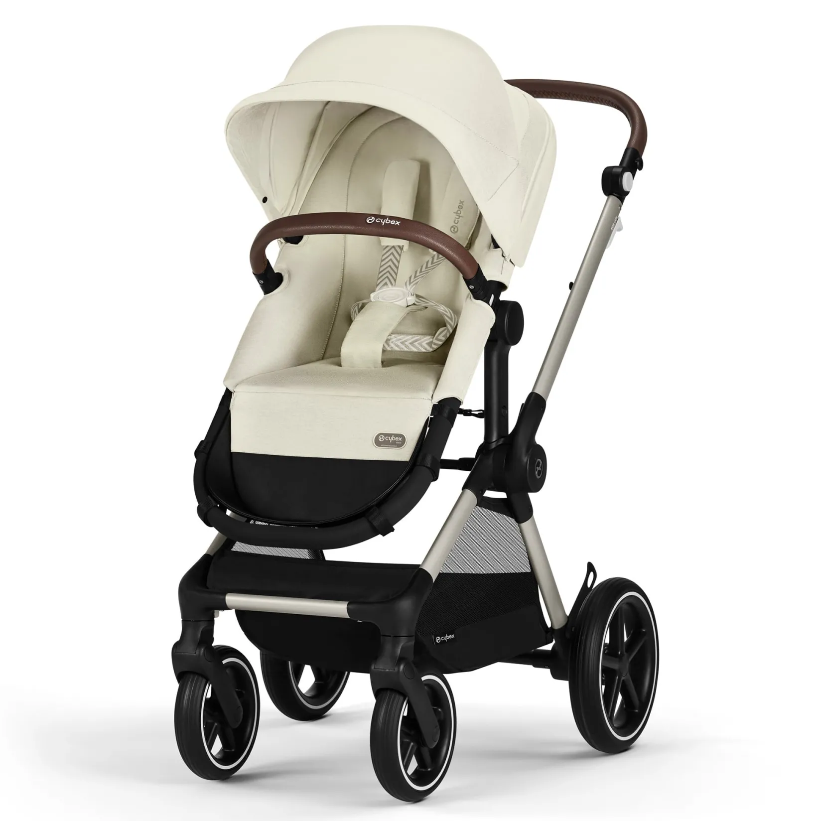 Strollers|Strollers & Trailers>Cybex EOS Lux 2-in-1 Stroller - Seashell Beige