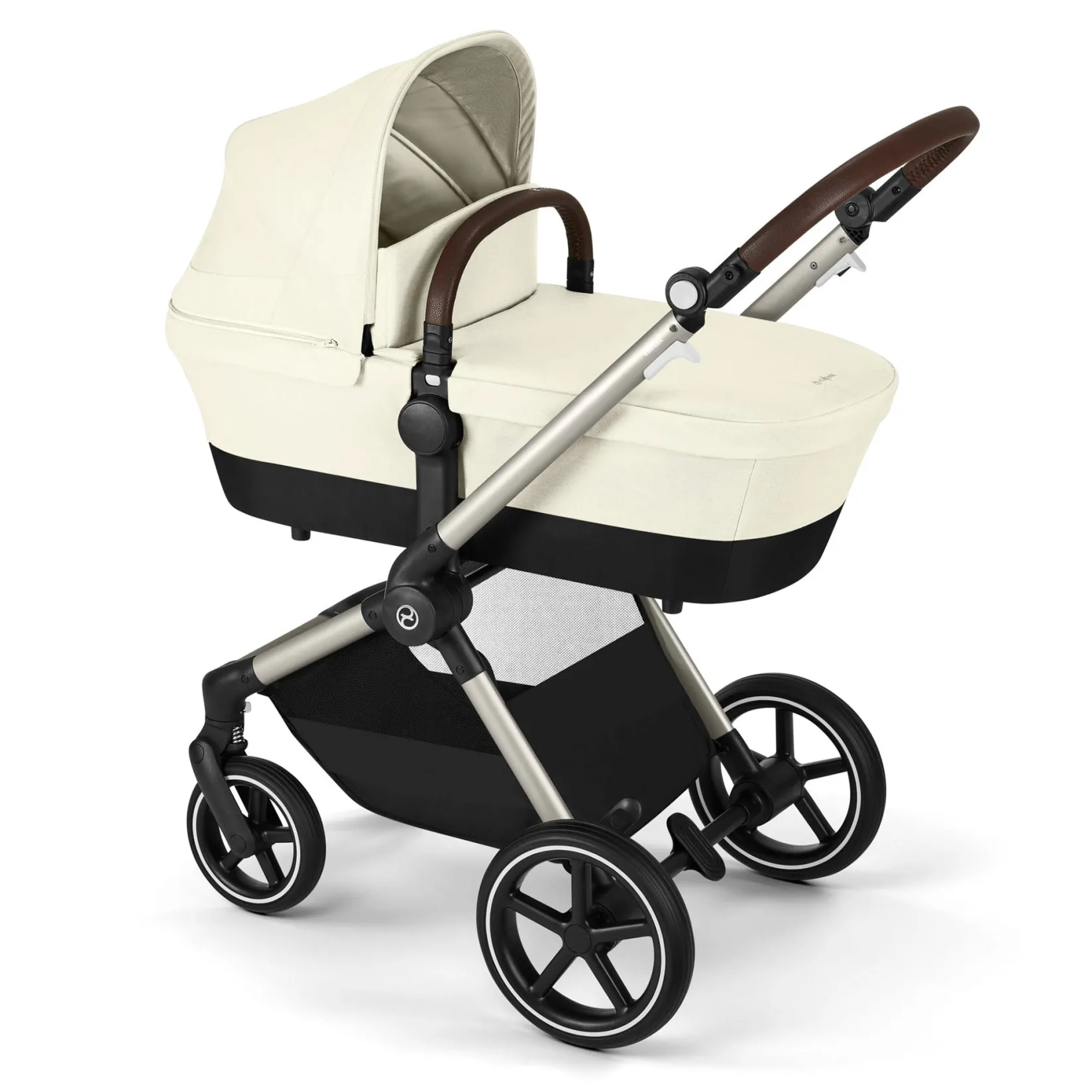 Strollers|Strollers & Trailers>Cybex EOS Lux 2-in-1 Stroller - Seashell Beige