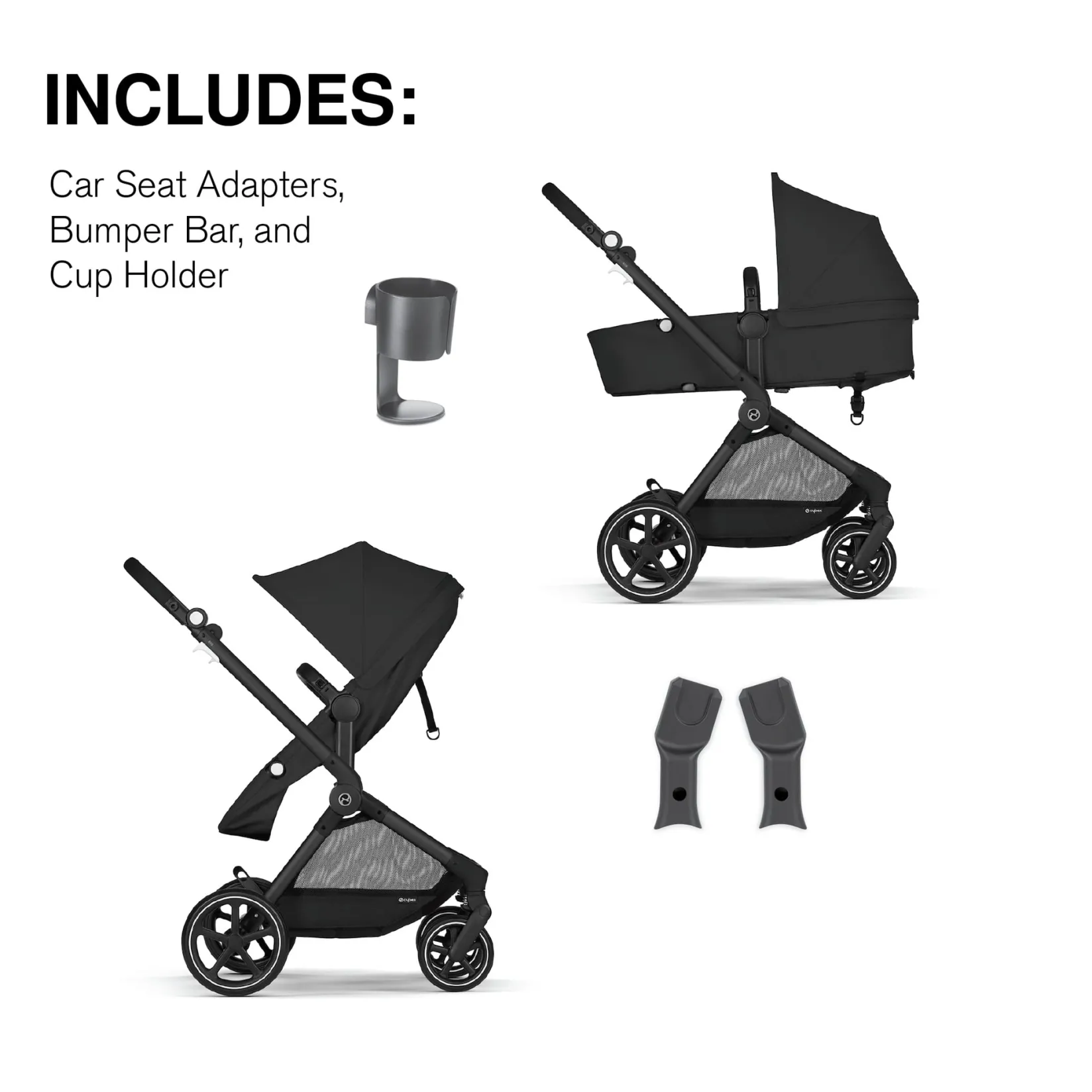 Outlet Eos Moon Black Stroller Kids Strollers|Strollers & Trailers
