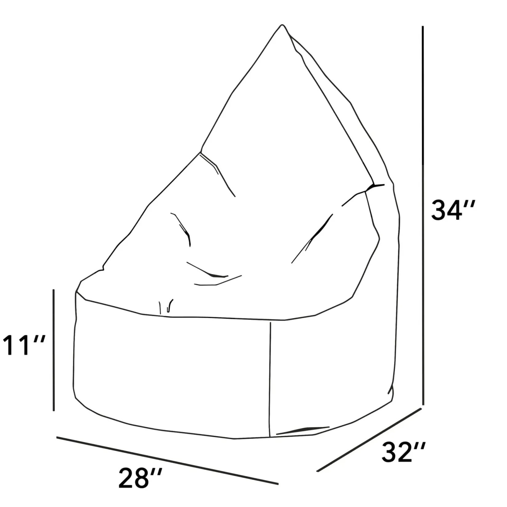 Outlet Ergo Junior Bean Bag Original - Chili Red Kid'S Tables & Chairs