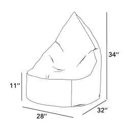 Hot Ergo Junior Bean Bag Paloma - Blue Ocean Kid'S Tables & Chairs