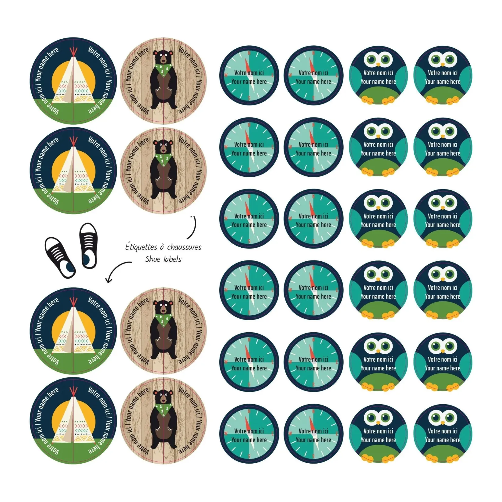 Personalized Name Labels|Personalized Name Labels>Clement - Impressions Essential Name Labels - Camp