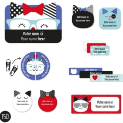 Best Essential Name Labels – Cats Kids Personalized Name Labels|Personalized Name Labels