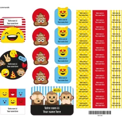 Personalized Name Labels|Personalized Name Labels>Clement - Impressions Essential Name Labels - Emojis