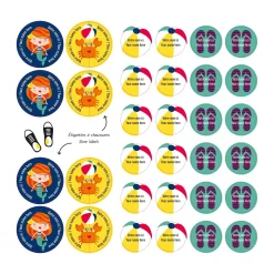 Essential Name Labels – Mermaids Kids Personalized Name Labels|Personalized Name Labels